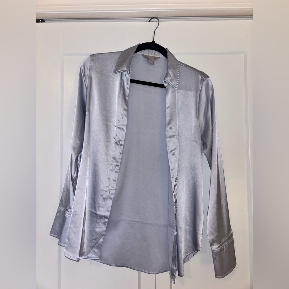 H&M Light Blue Blouse